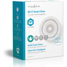 Nedis WIFISI10CWT Wi-Fi Smart Siren Alarm or Ringtone 85 dB