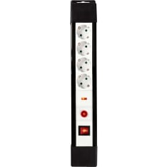 Nedis surge protected 4-way grounded 3m extension cord with on/off switch