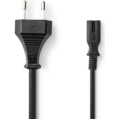 Nedis PCGB11040BK30 Euro Male IEC-320-C7 Straight 3.00 m Electrical cable