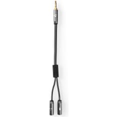 Nedis 3.5 mm erotinkaapeli yhdistelmäkuulokeporttiin