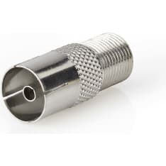 Nedis CSGB41955ME F naaras-IEC(Coax)Naaras 75 Ohm koaksiaaliadapteri