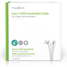 Nedis 50 m Coax & CAT6 yhdistelmäkaapeli