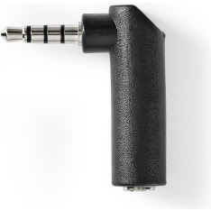 Nedis 10 pcs 3.5 mm male-female stereo audio adapter with angle connector