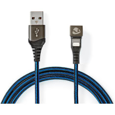 Nedis USB - Lightning synkronointi- ja latauskaapeli kääntyvällä liittimellä