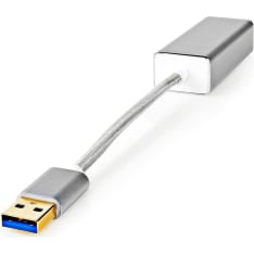 Nedis USB-A - RJ45 verkkosovitin