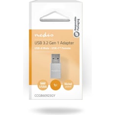 Nedis USB-A uros - USB-C naaras sovitin