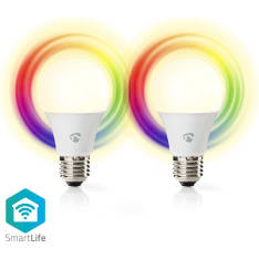 Nedis SmartLife E27 RGB älylamppu, 2 kpl