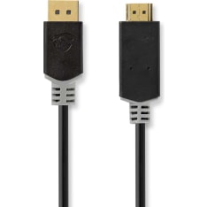 Nedis 1 m DisplayPort - HDMI kaapeli