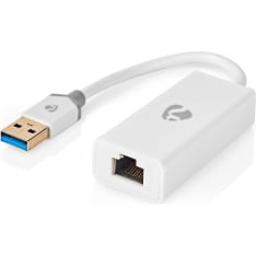 Nedis CCBW61950WT02 USB 3.2 Gen1 USB-A Uros-RJ45 Naaras 0.20 m USB-verkkosovitin