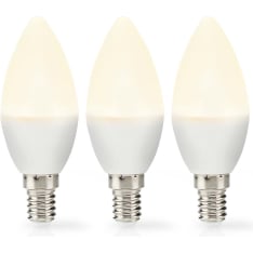 Nedis LBE14C352P3 E14 4.9W 3KPL candle LED lamp