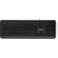 Nedis KBMU200BKUS QWERTY US Langallinen Näppäimistö