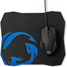 Nedis GMMP110BK Wired Mouse and Mouse Pad