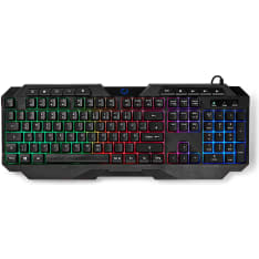 Nedis GKBD110BKDE Langallinen QWERTZ DE Led Pelinäppäimistö