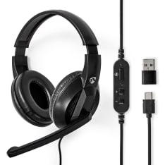 Nedis CHSTU210BK PC-headset Over-Ear-kuulokkeet