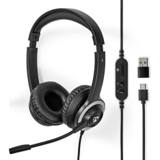 Nedis CHSTU310BK PC-headset On-Ear-Kuulokkeet
