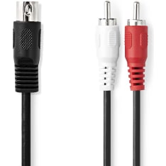 Nedis CAGL20200BK10 DIN Audiokaapeli
