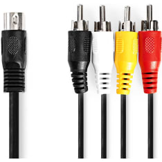 Nedis CAGL20400BK10 DIN Audiokaapeli