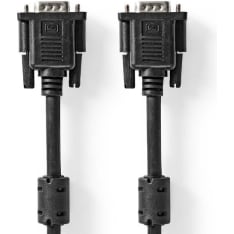 Nedis male-to-male nickel-plated 2m VGA cable