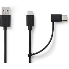 Nedis CCGL60610BK10 2 in 1 kaapeli