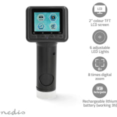 Nedis MCAM2424BK 1080p digitaalinen mikroskooppi