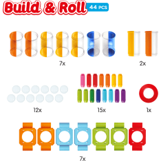 SmartMax Build & Roll 44-osainen magneettinen rakennussarja