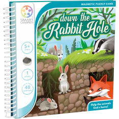SmartGames Down the Rabbit Hole magneettinen matkapeli