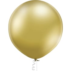 Metallic chrome gold giant balloon