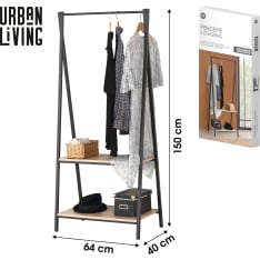 Urban Living Colorado vaateteline hyllyillä