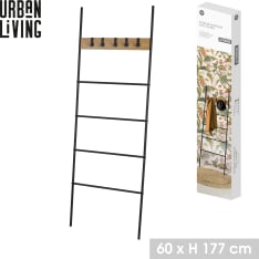 Urban Living storage ladder with coat rack