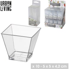 Urban Living plastic clear bowl 10 pcs
