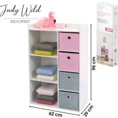 Judy Wild Happy children’s storage shelf with drawers