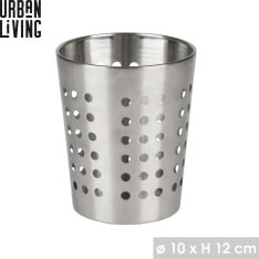 Urban Living metal cutlery holder 12x13cm