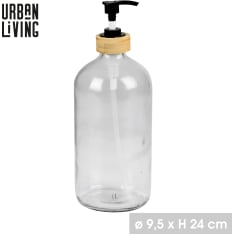 Urban Living lasinen pumppupullo