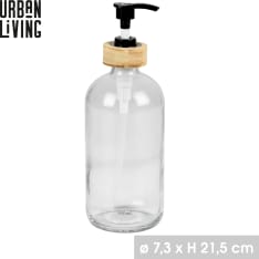 Urban Living lasinen pumppupullo