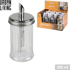Urban Living glass sugar shaker 300 ml