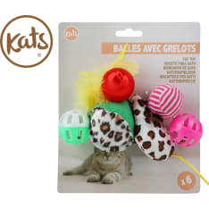 Kats 6 kpl kissanlelu lajitelma