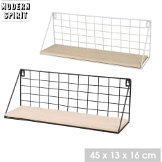 Modern Spirit metal wall shelf