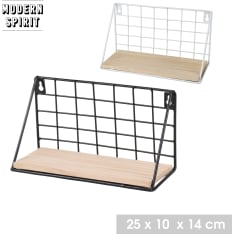 Modern Spirit metal wall shelf