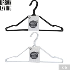 Urban Living Metallic 6pcs hanger assortment