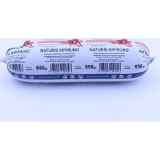 Naturis Fresh Meat Kana ja Nauta 650 g koiran ja kissan makkara