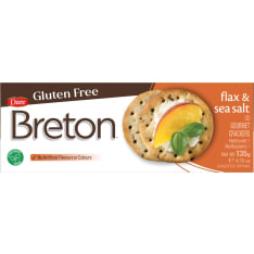 Breton pellavansiemen & merisuola Gluteeniton 135 g suolakeksi