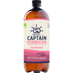 The Gutsy Captain Raspberry organic kombucha