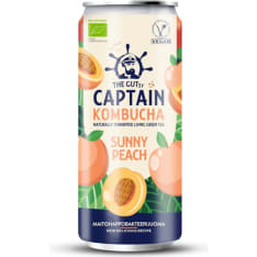The Gutsy Captain Kombucha Sunny Peach Organic 250ml kombucha drink