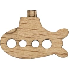 Falk Submarine olive wood button