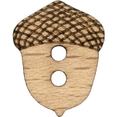 Falk Acorn olive wood button