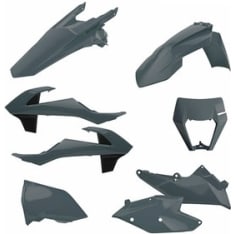 Polisport kit enduro w/mask KTM EXC/EXC-F(17-19) Nardo Grey (1)