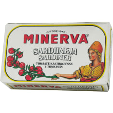 Minerva 120/85 g sardiineja mausteisessa tomaattikastikkeessa