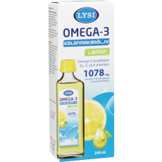 Lysi Omega-3 kalanmaksaöljy 240 ml ravintolisä