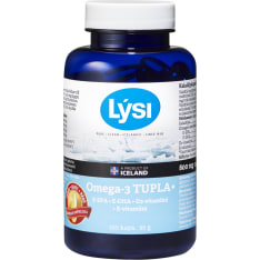 Lysi Omega-3 tupla+ 100 kpl ravintolisä