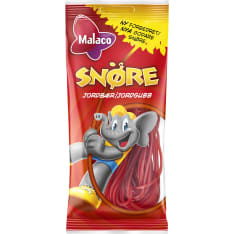 Malaco Snöre 94 g Mansikkanauha